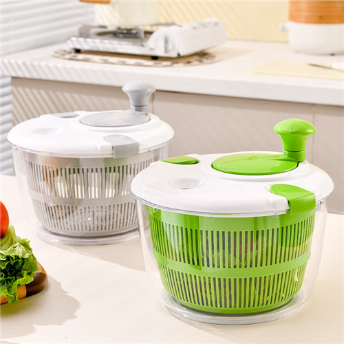  Salad Spinner Vegetable Washer Dryer Drainer Strainer with Bowl  & Colander, Fruits and Vegetables Dryer by KAUKKO: Home & Kitchen